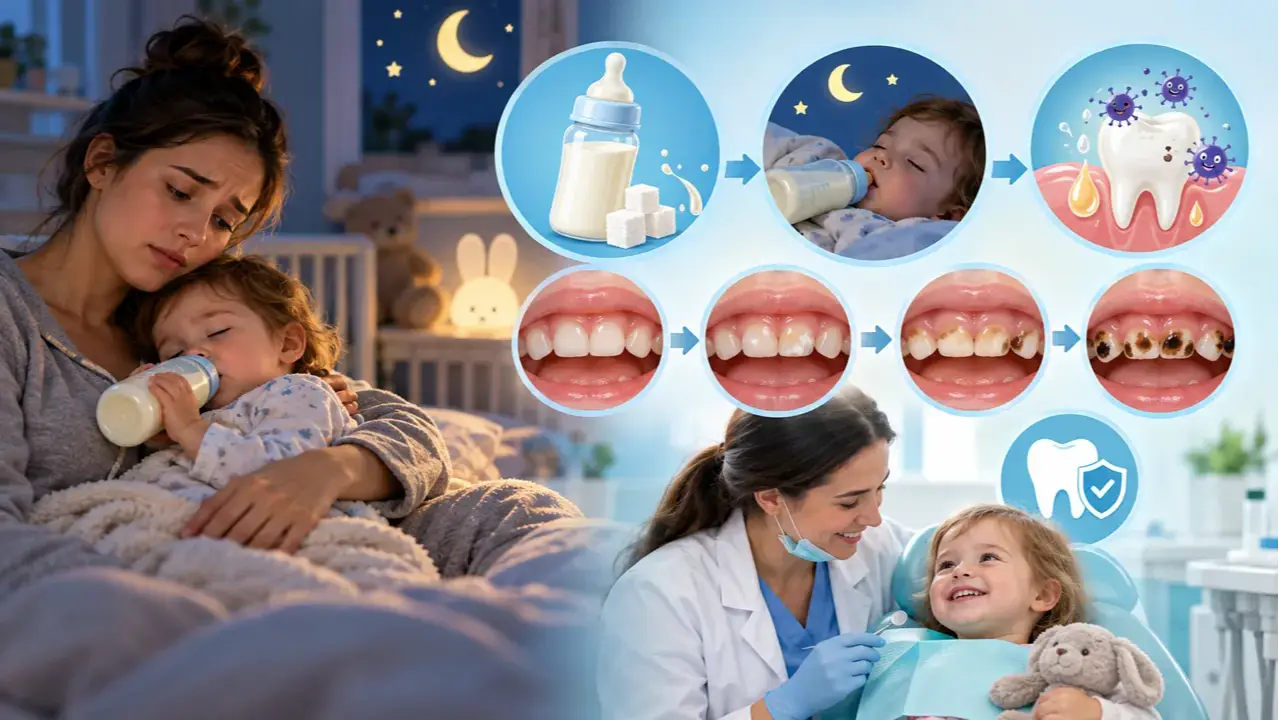 Gece Beslenmesi ve Şeker Maruziyeti Erken Çocukluk Çağı Çürüğü Riskini Nasıl Artırır?